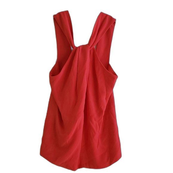 NWOT Nicholas Womens Crepe Twist Front Top Blouse Sleeveless Halter Style Size 4 - Picture 2 of 12